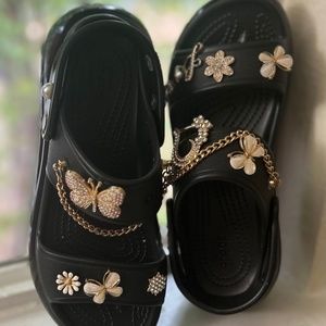 🖤💎🦋 Crocs mega crush platform sandals 🦋💎🖤